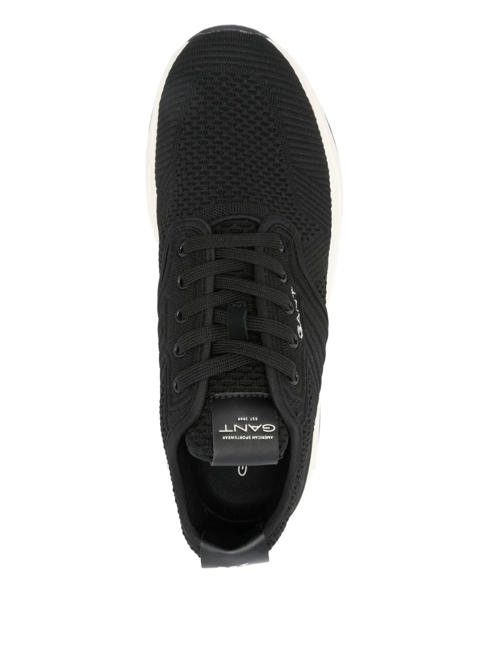 Gant Jeuton textured-knit sneakers Black