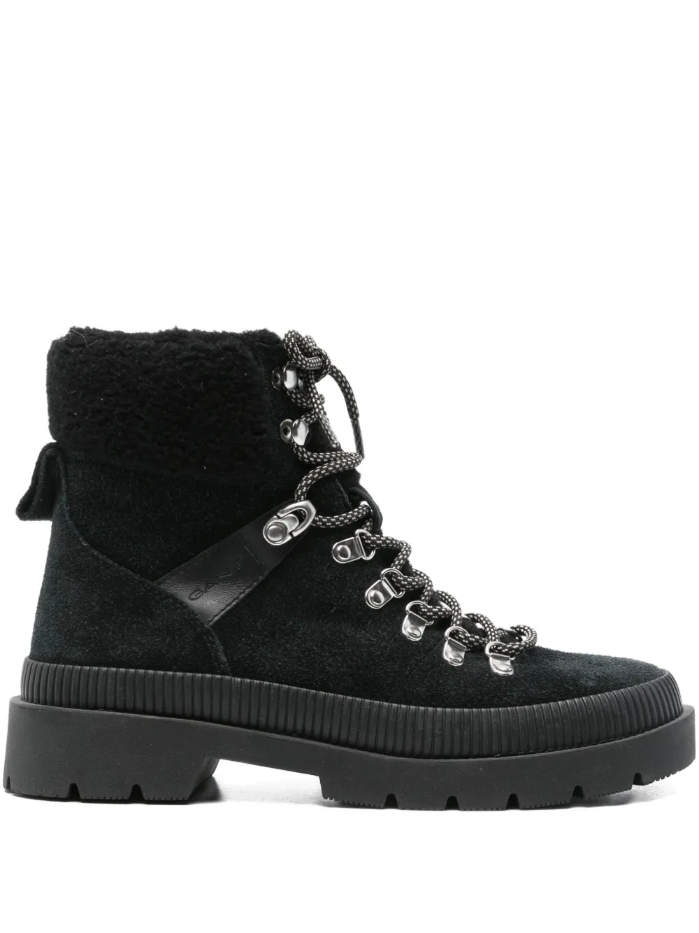 Gant lace-up shearling boots | Black | Image 1