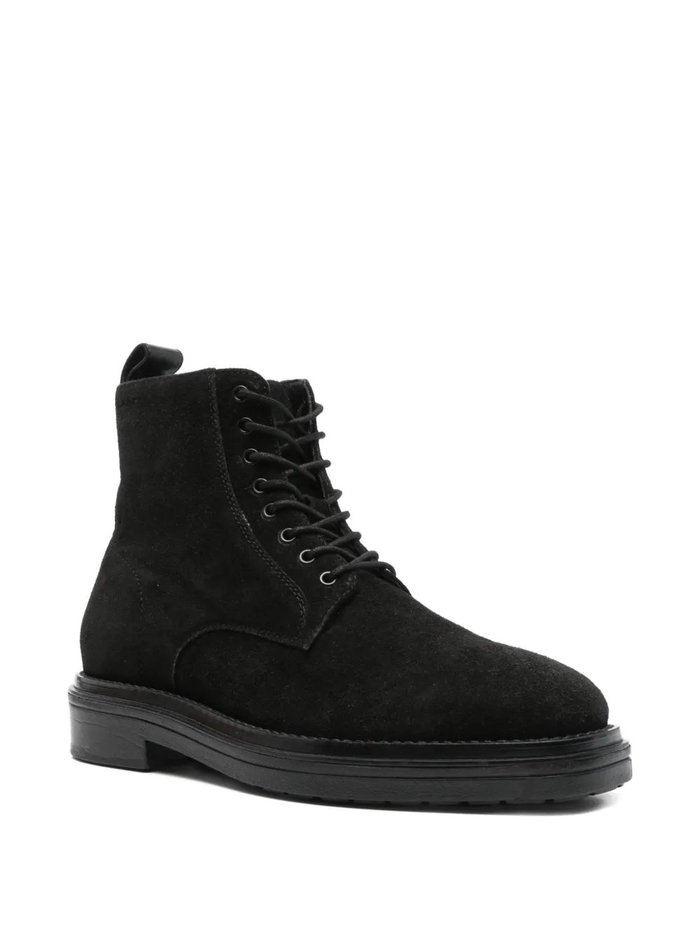 Gant lace-up suede boots Black