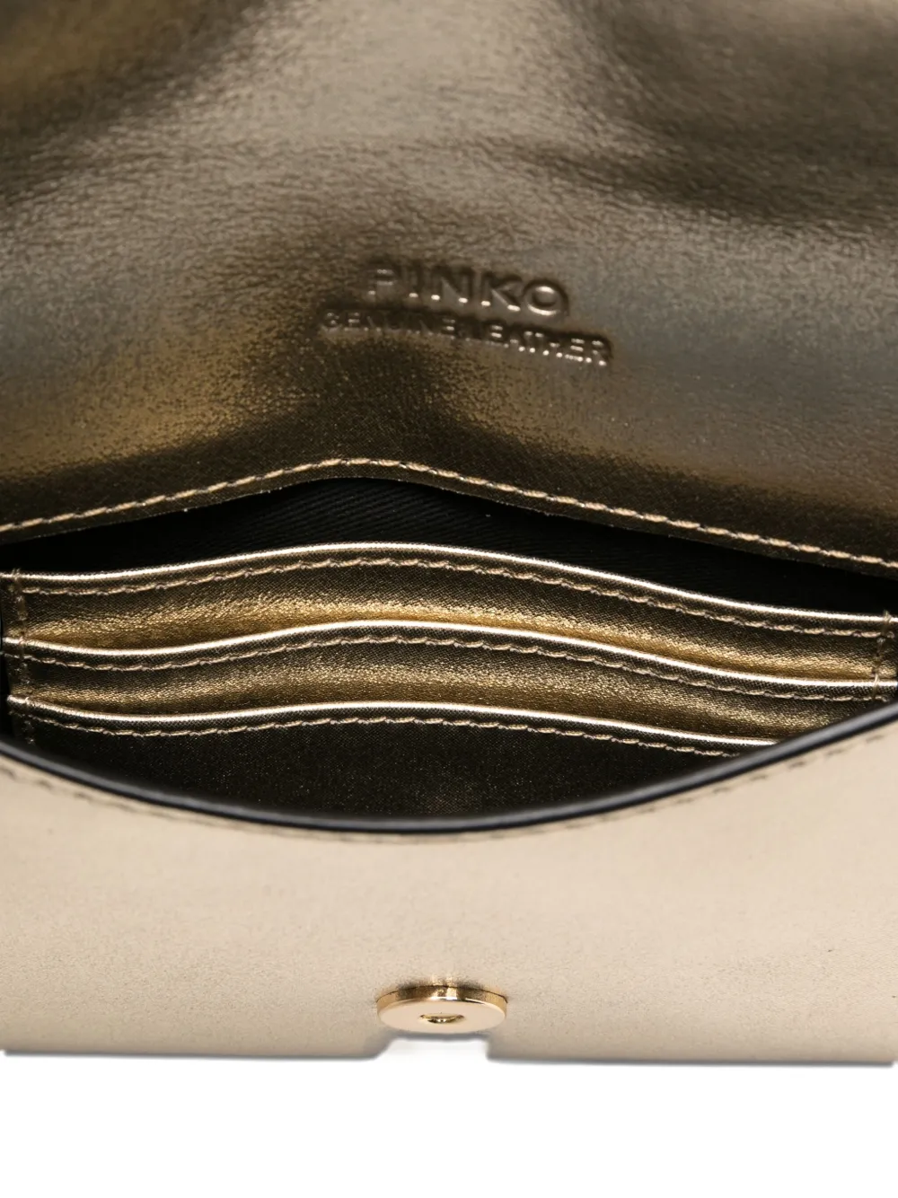 PINKO Envelope mini-tas met omslag en ketting Goud