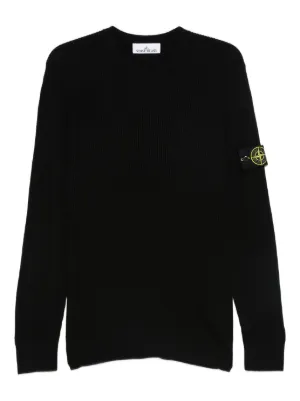 Stone Island コンパスバッジ スウェットシャツ | ブラック | FARFETCH JP