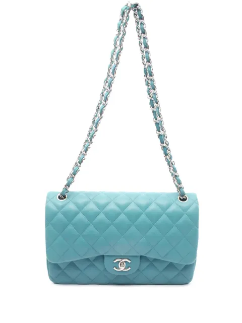 CHANEL Pre-Owned 2014-2015 Jumbo Classic Lambskin Double Flap shoulder bag