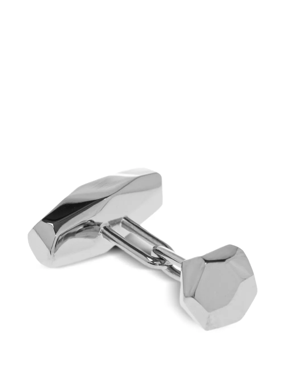 Lanvin faceted cufflinks Zilver