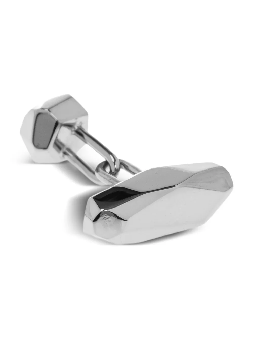 Lanvin faceted cufflinks Zilver