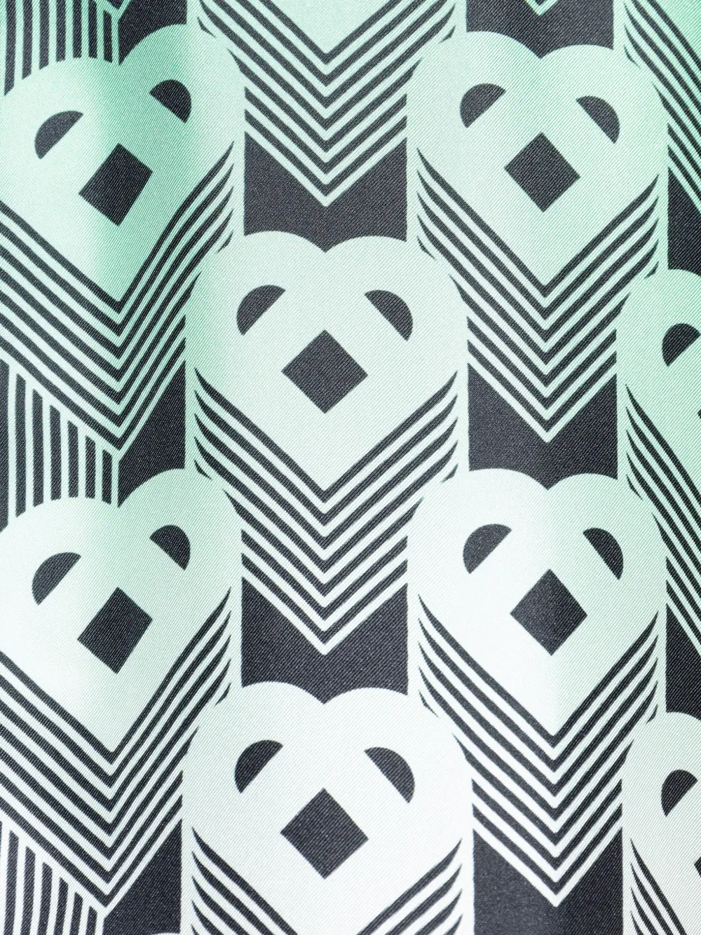 Casablanca monogram gradient silk shirt Groen