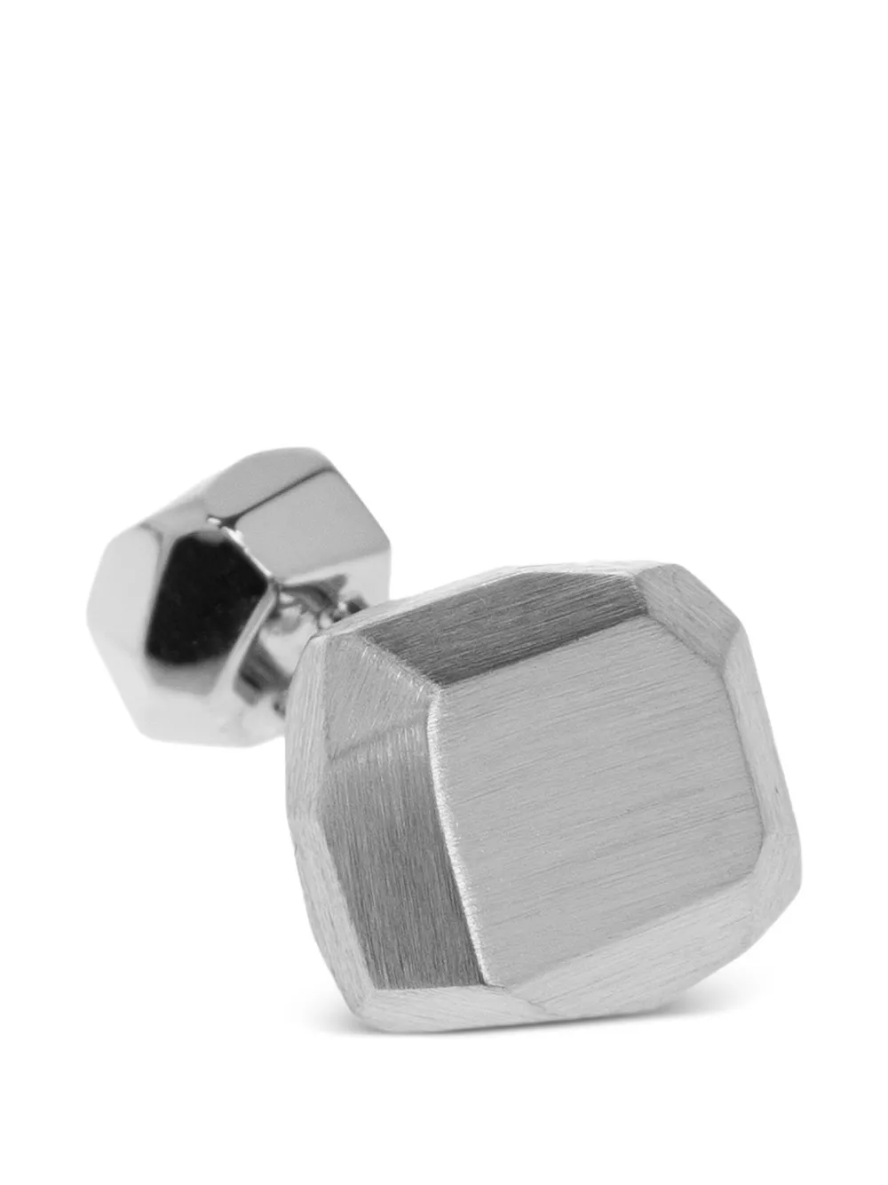 Lanvin faceted-design cufflinks 3 PALLADIUM PLATED