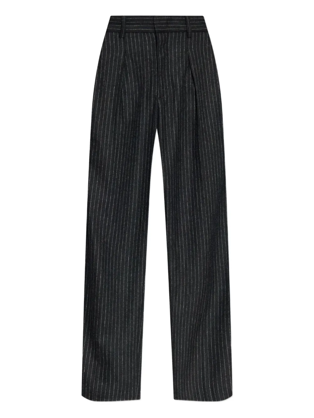 ISABEL MARANT Lisetta pinstripe pleated straight trousers Grijs