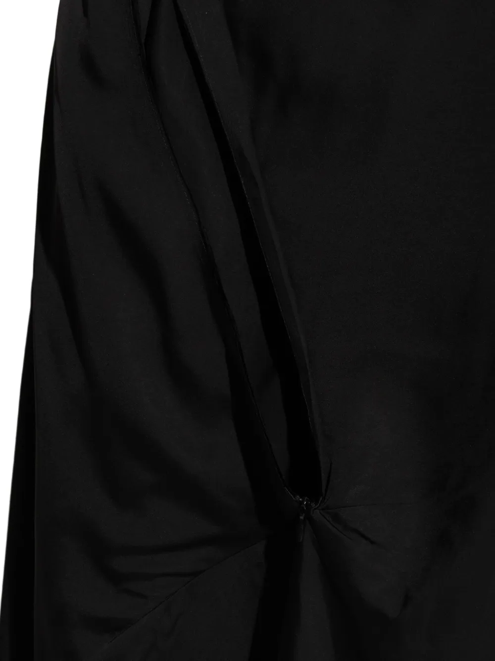 VETEMENTS Gedrapeerde asymmetrische jurk Zwart
