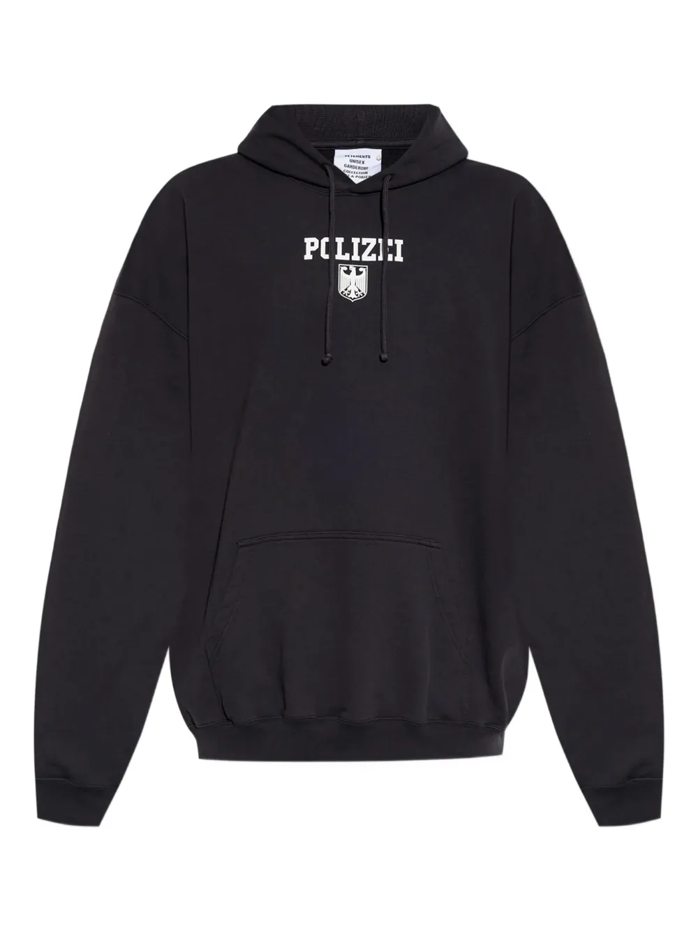 VETE TS Hoodie met print Zwart
