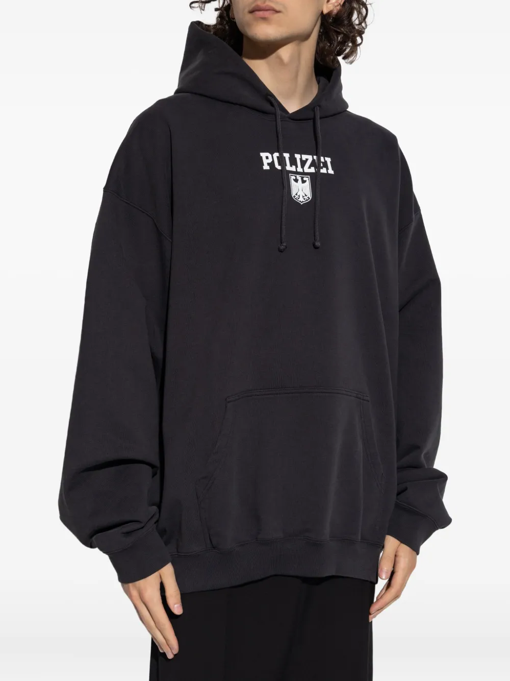 VETEMENTS Hoodie met print Zwart