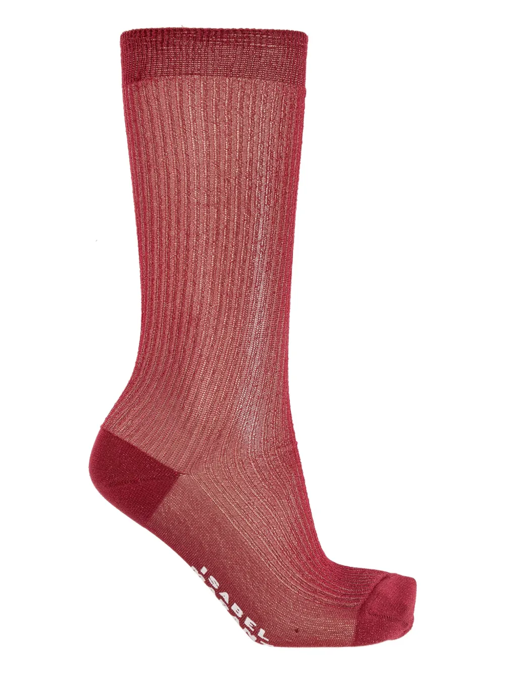 ISABEL MARANT ribbed-knit socks Rood