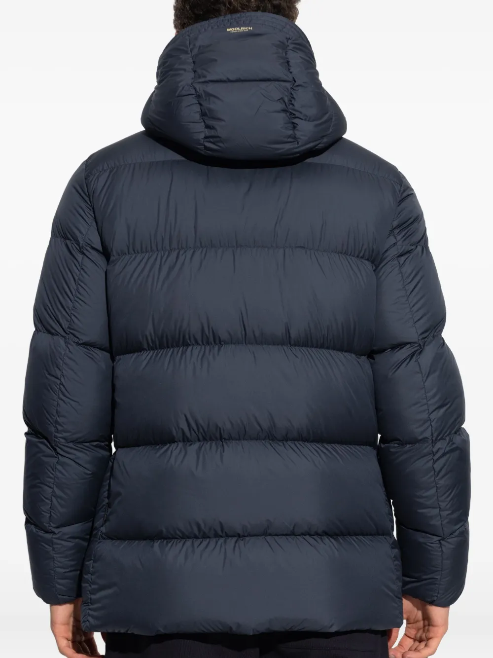 Woolrich hooded puffer jacket Blauw