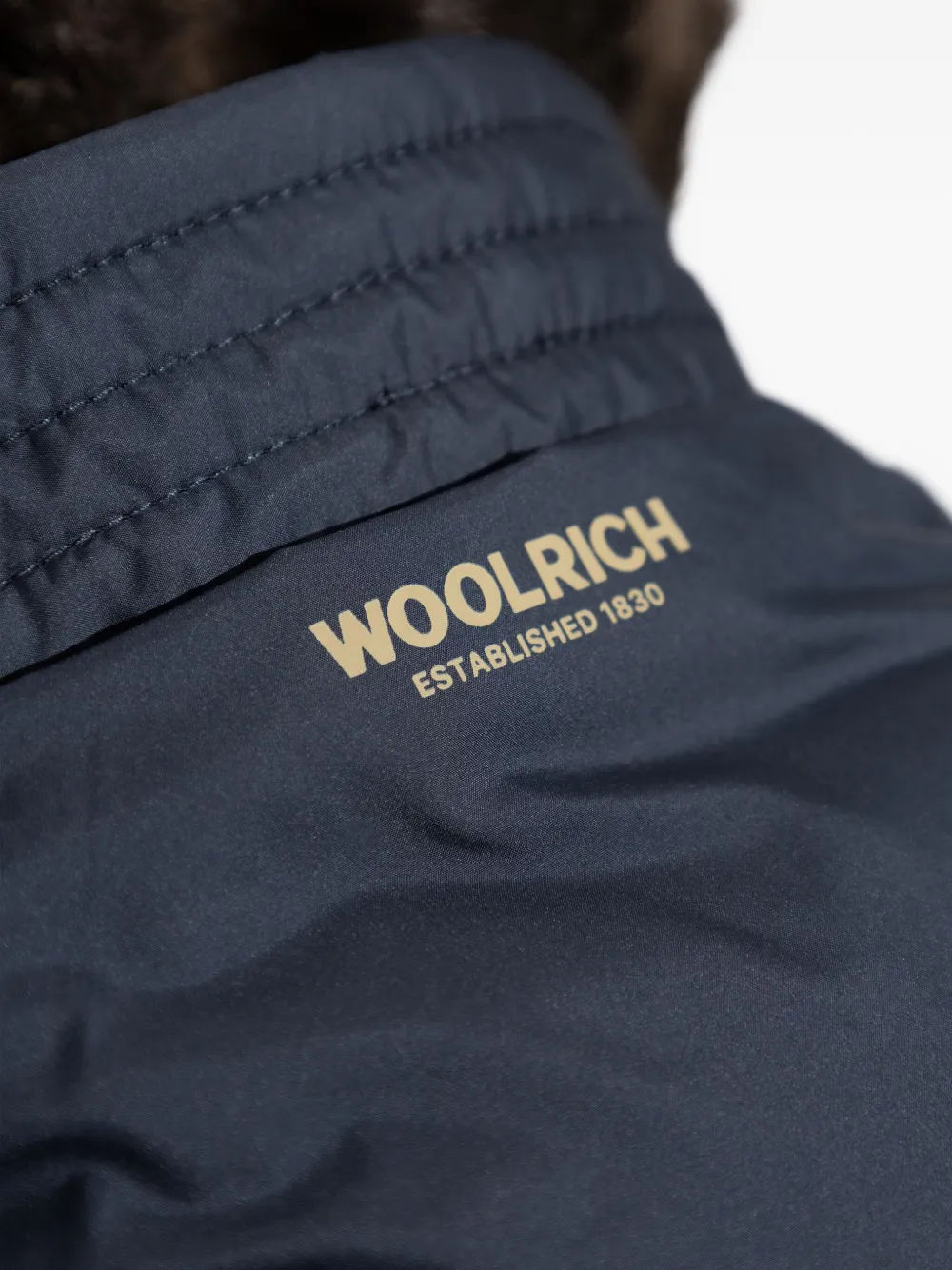 Woolrich hooded puffer jacket Blauw