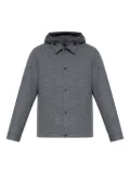 Woolrich button-up hooded shirt jacket - Grey