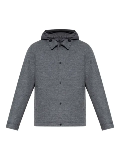 Woolrich button-up hooded shirt jacket