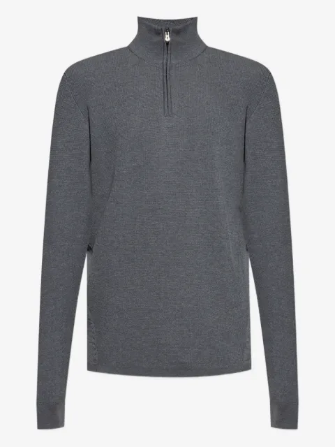 Sease stand-collar half-zip sweater