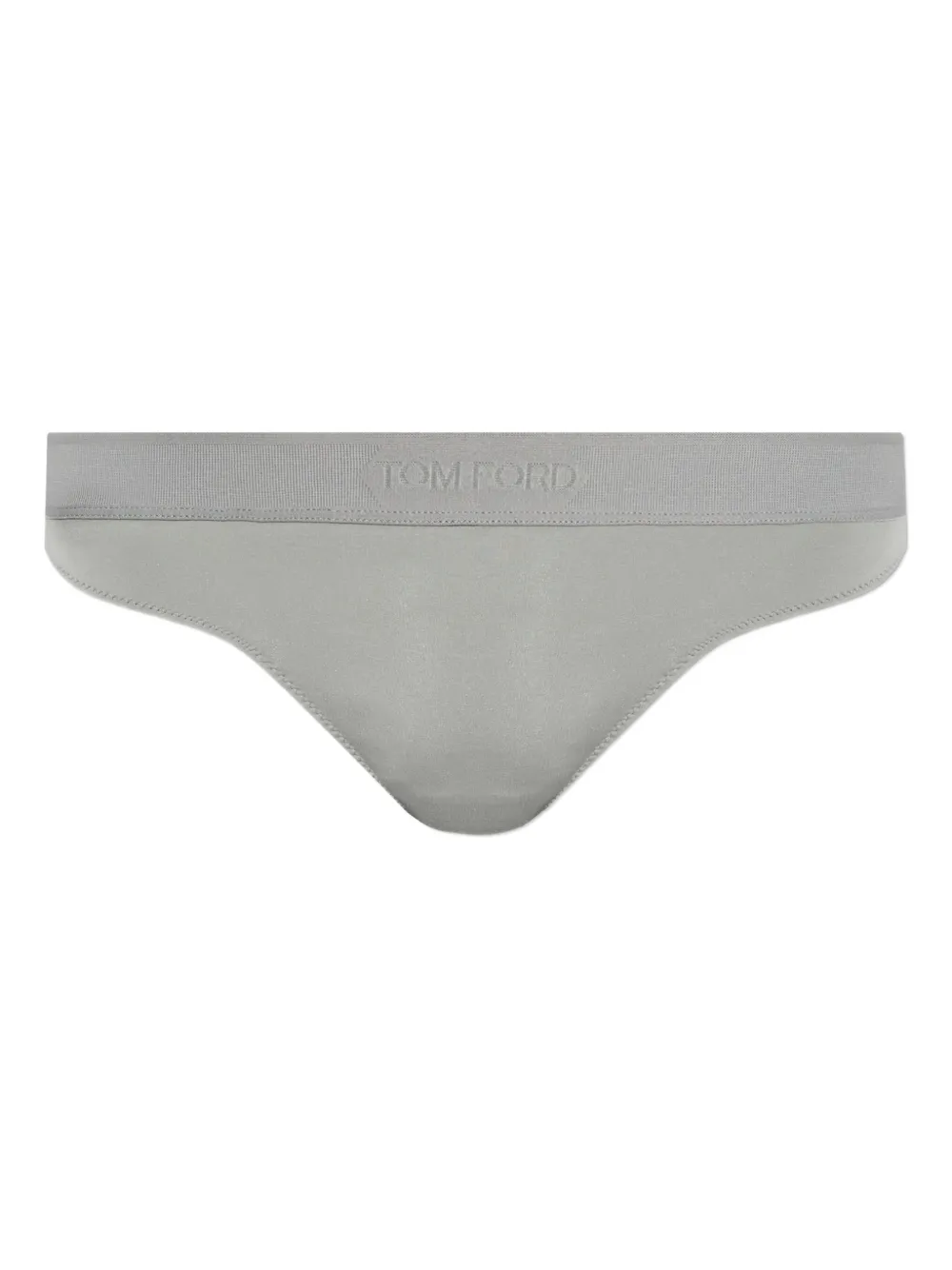 TOM FORD logo-waistband thong - グリーン TOM FORD logo-waistband thong - グリーン