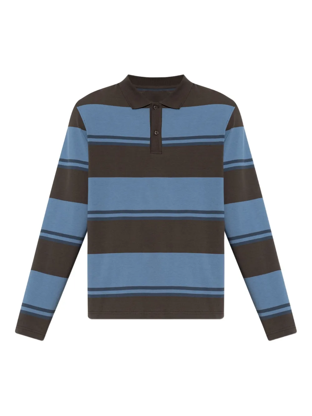 SAMSOE SAMSOE striped long-sleeve polo shirt
