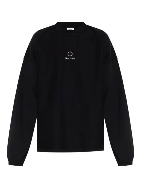 VETEMENTS embroidered cotton T-shirt