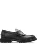 MARANT logo-plaque leather loafers - Black