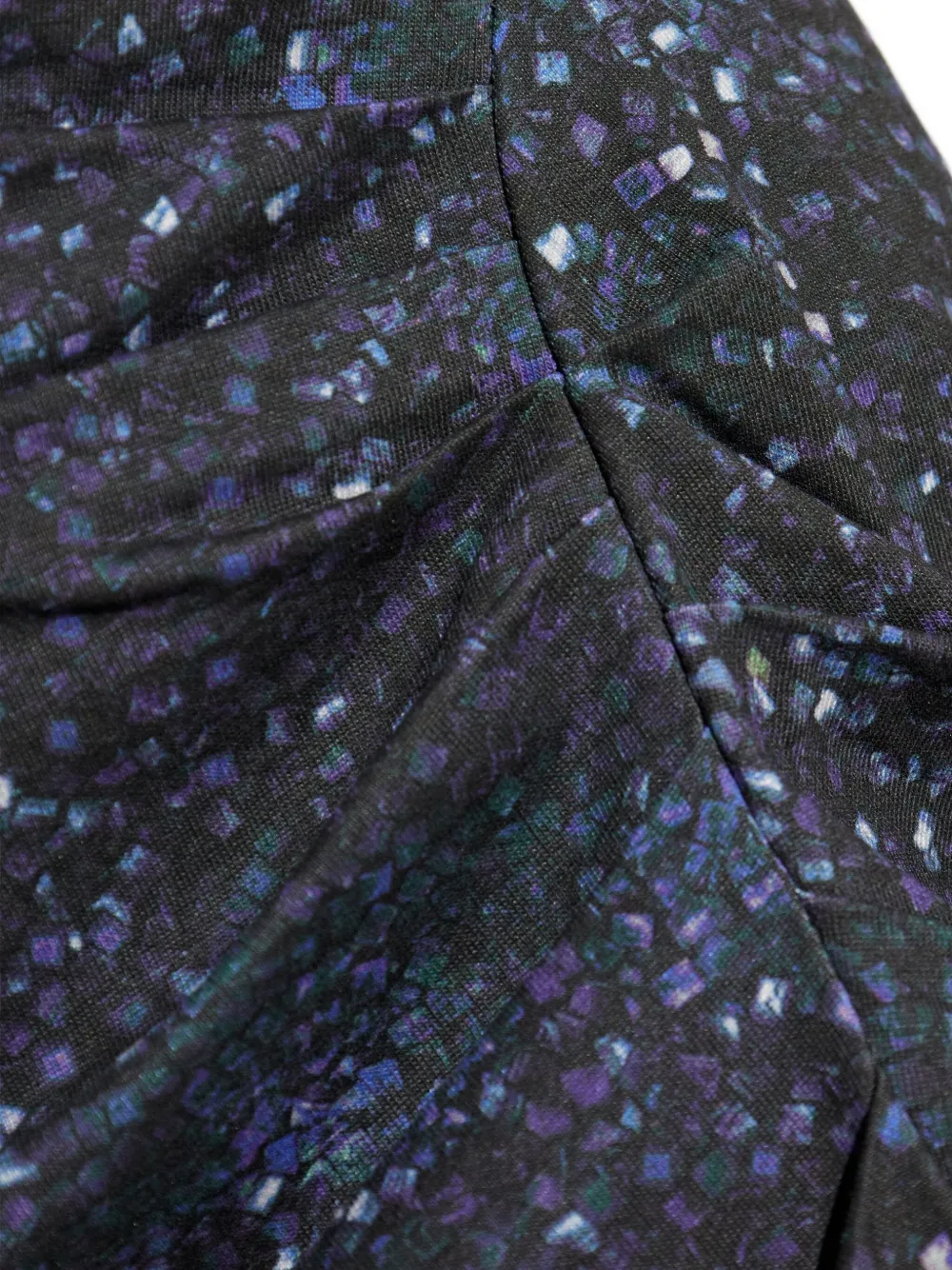 ISABEL MARANT printed side-split dress Zwart