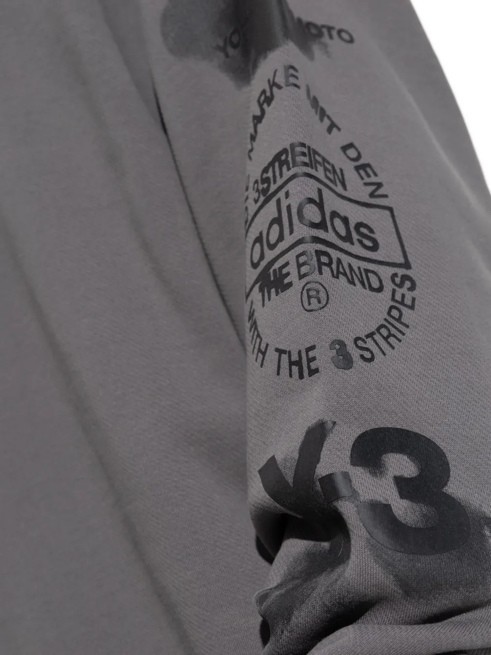 Y-3 Katoenen sweater Grijs