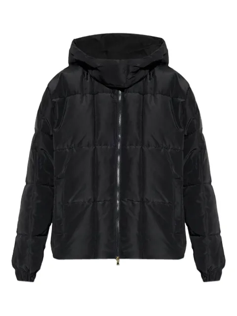 Ea7 Emporio Armani chamarra capitonada con logo estampado