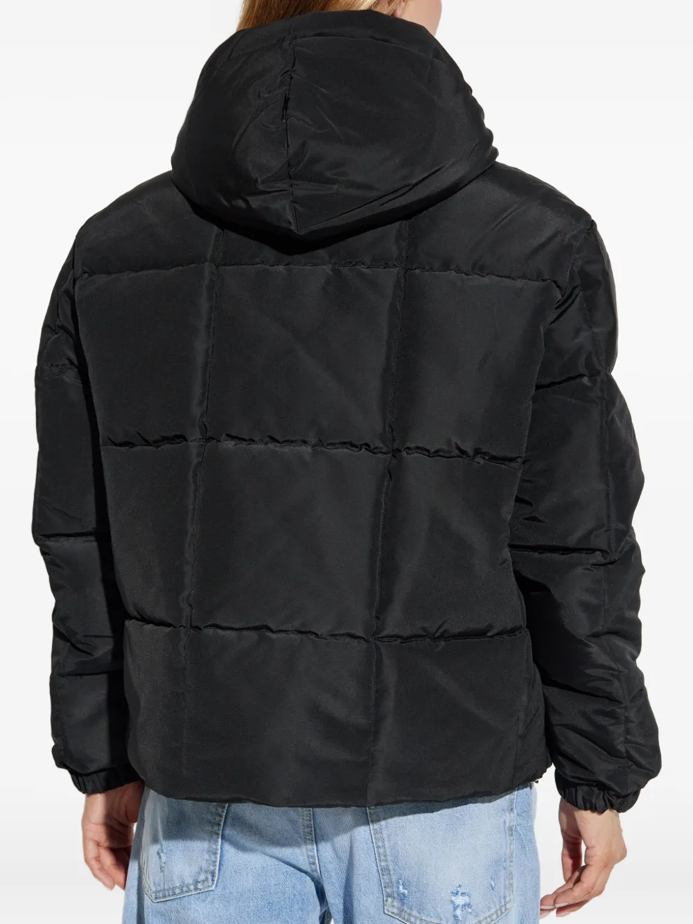 Ea7 Emporio Armani logo-print puffer jacket UC001 BLACK
