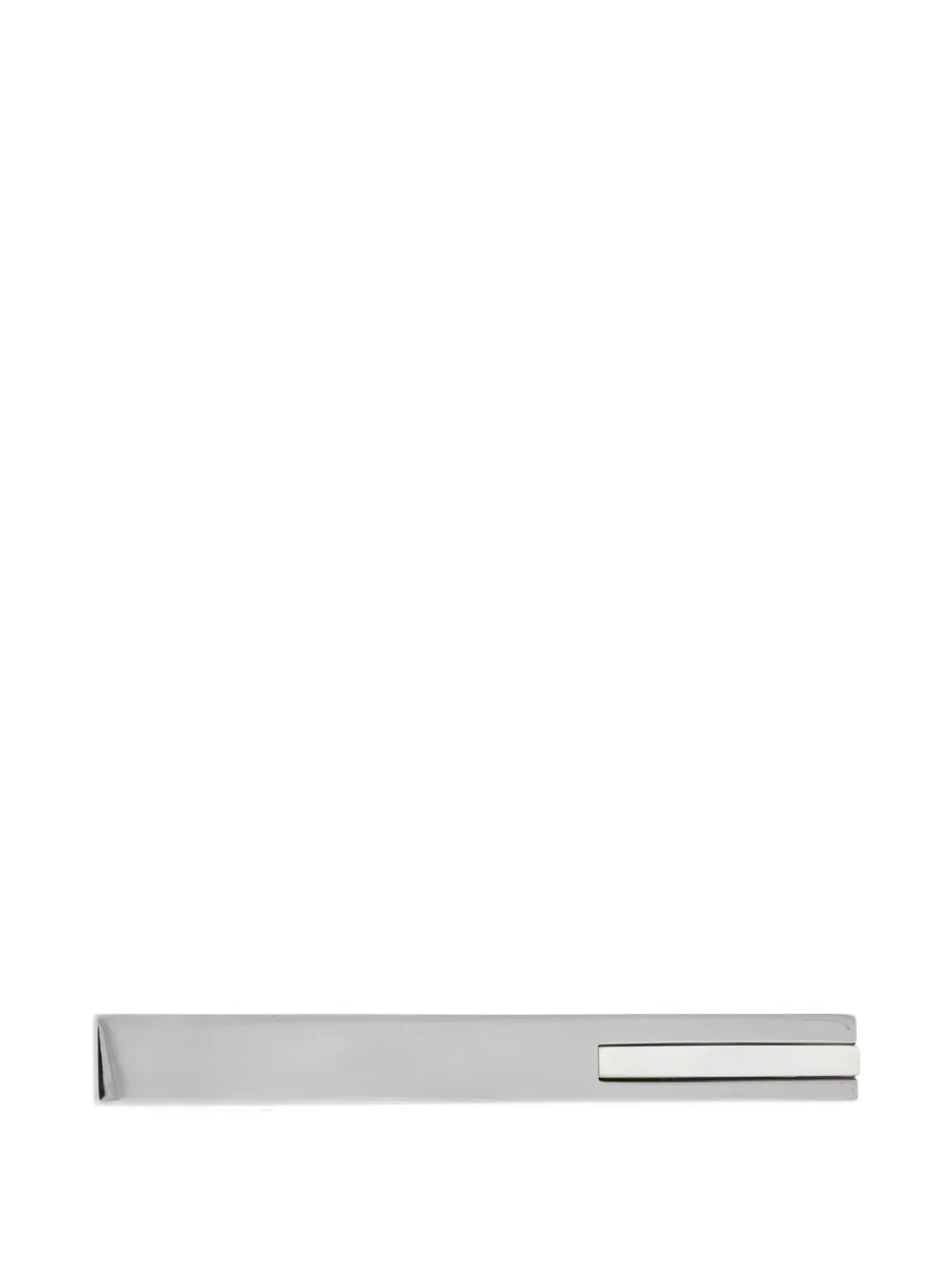 platinum-plated rectangular tie bar