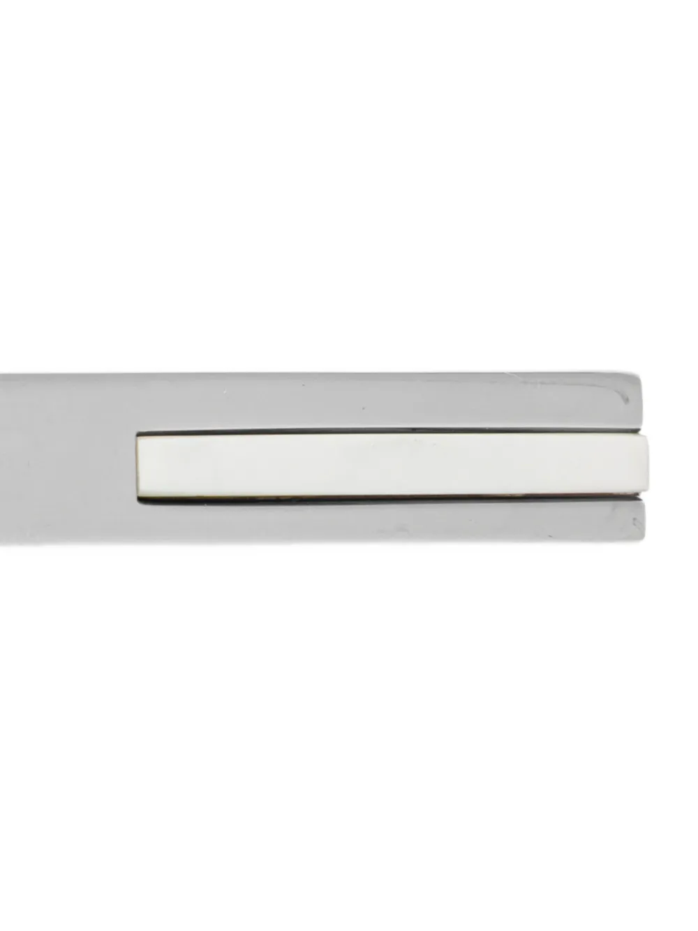 Lanvin Rechthoekige stropdasspeld met platinum omhuld Zilver