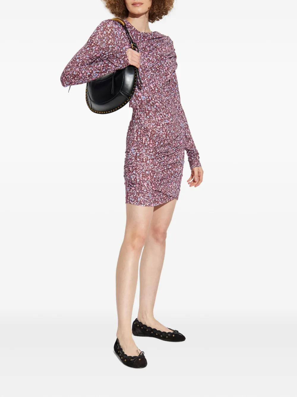 MARANT ÉTOILE Mini-jurk met bloemenprint - Roze