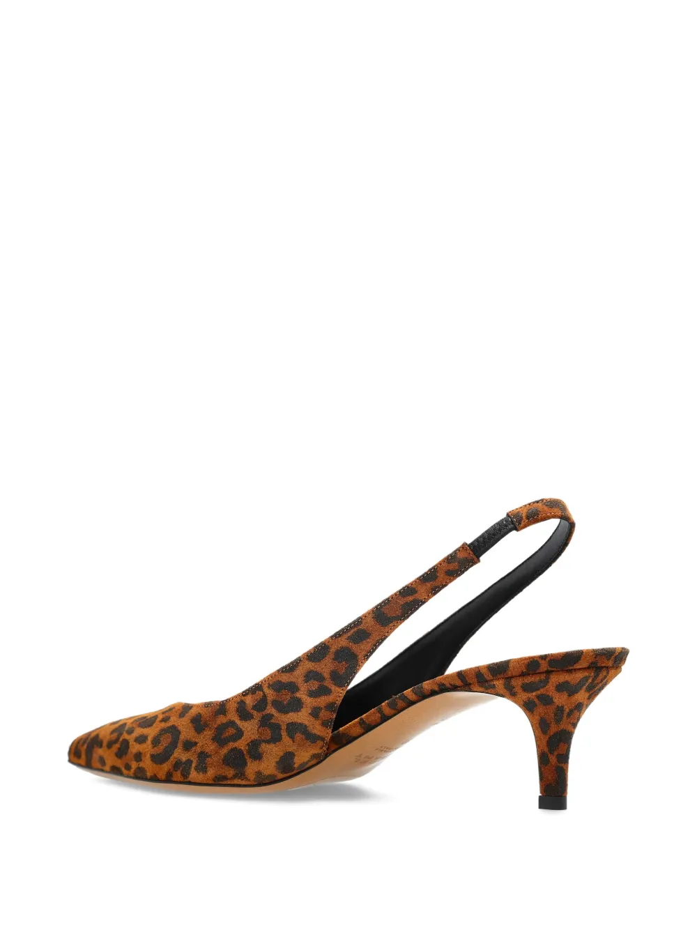ISABEL MARANT 50mm leopard-print slingback pumps Brown