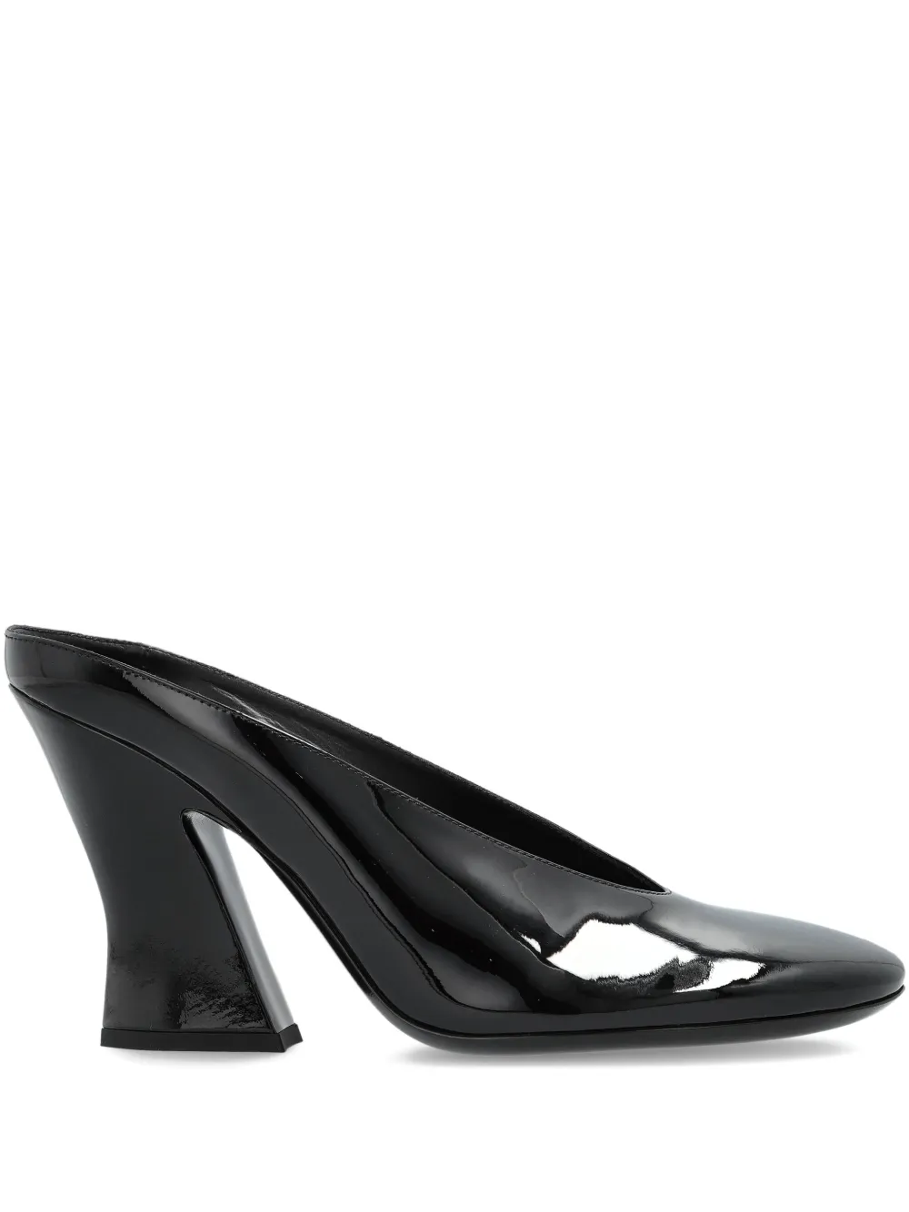 Givenchy Patent Leather Heeled Mules In Black