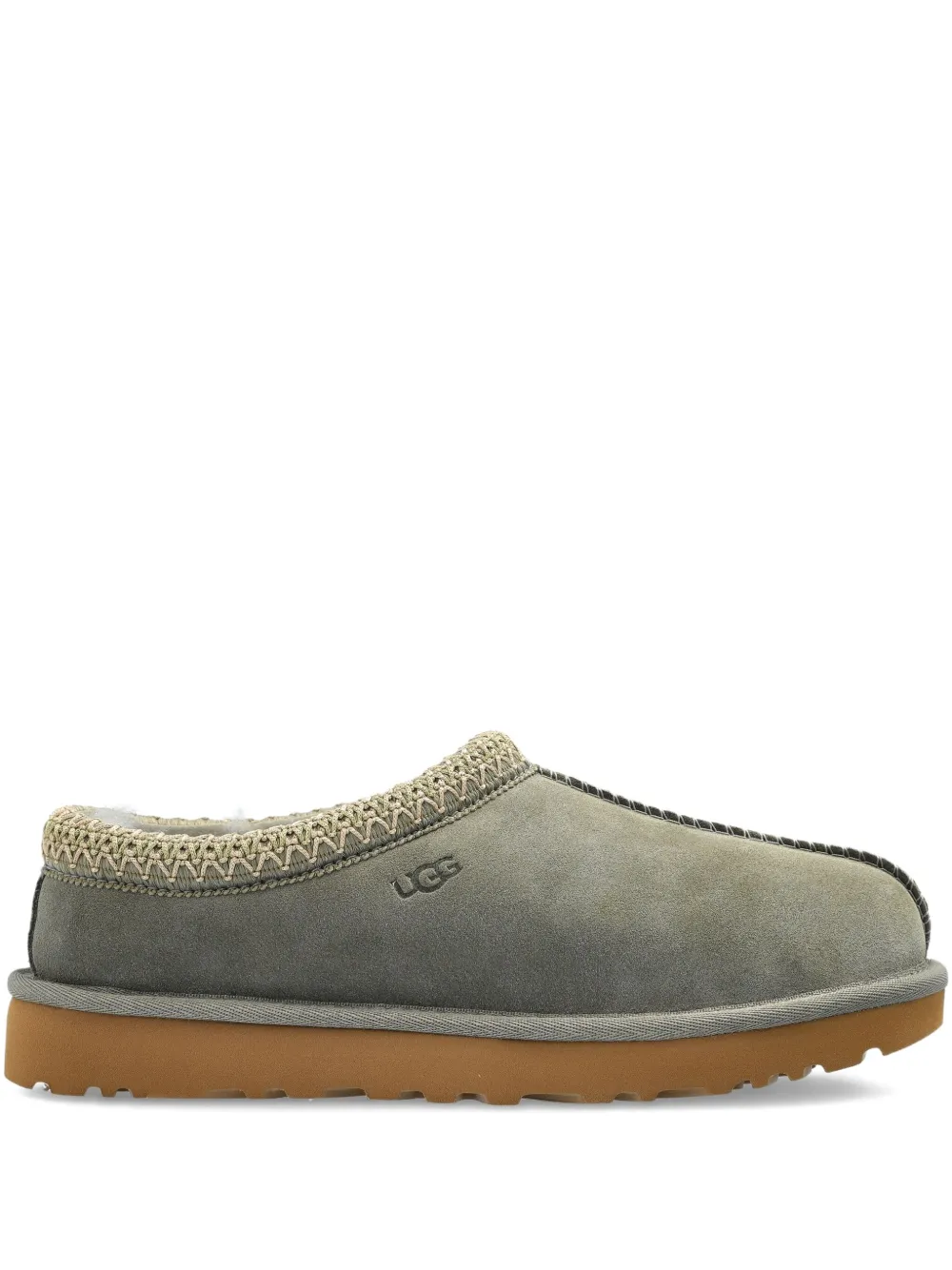UGG braided-trim sheepskin boots Green