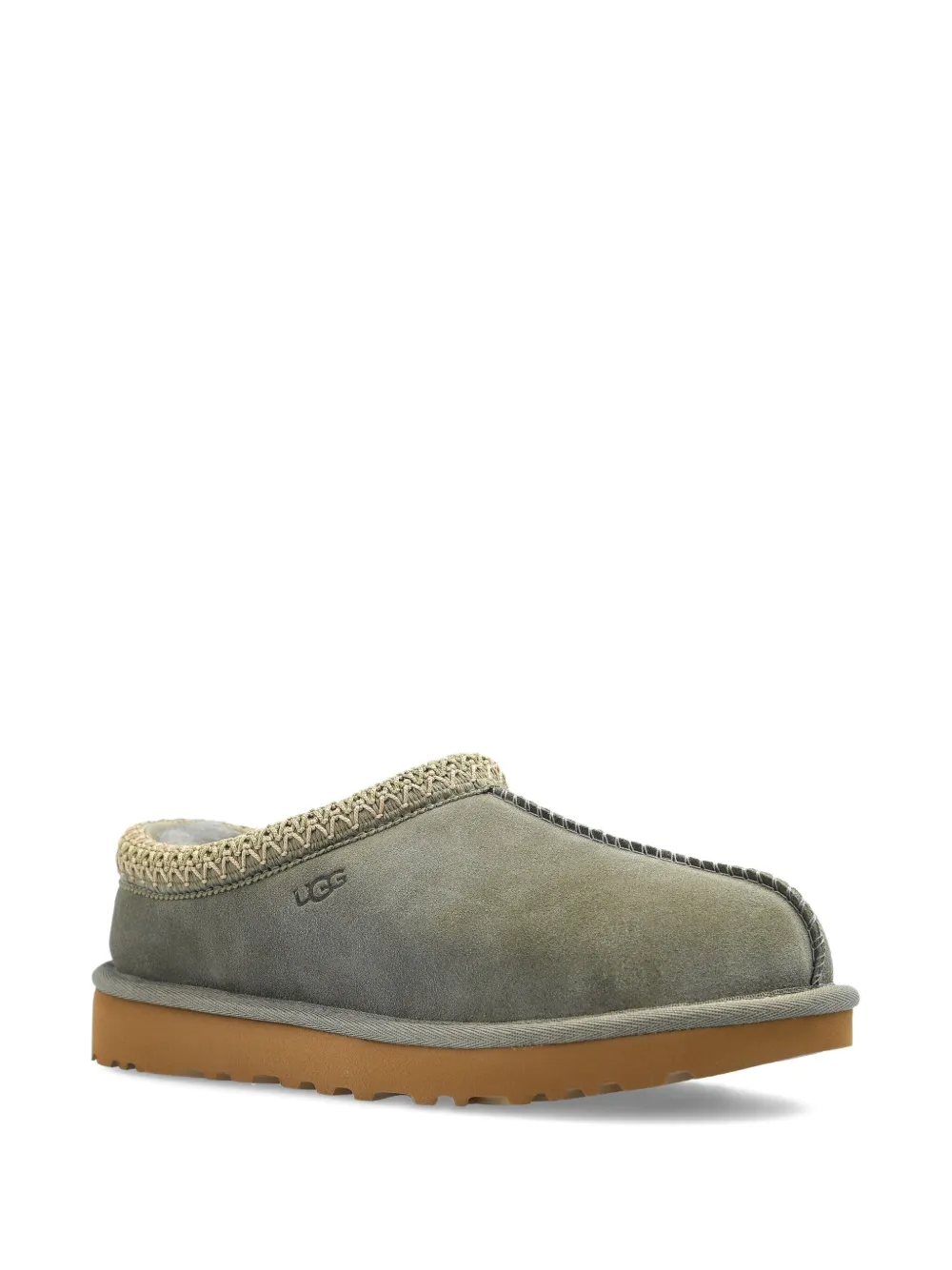 UGG braided-trim sheepskin boots Green