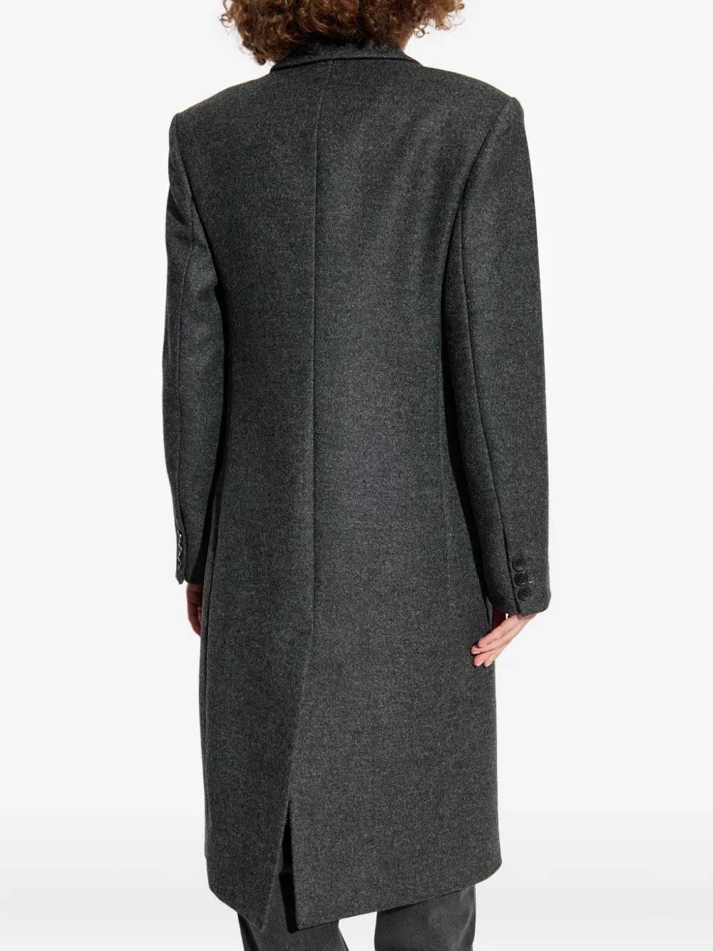 ISABEL MARANT double-breasted wool coat Grijs