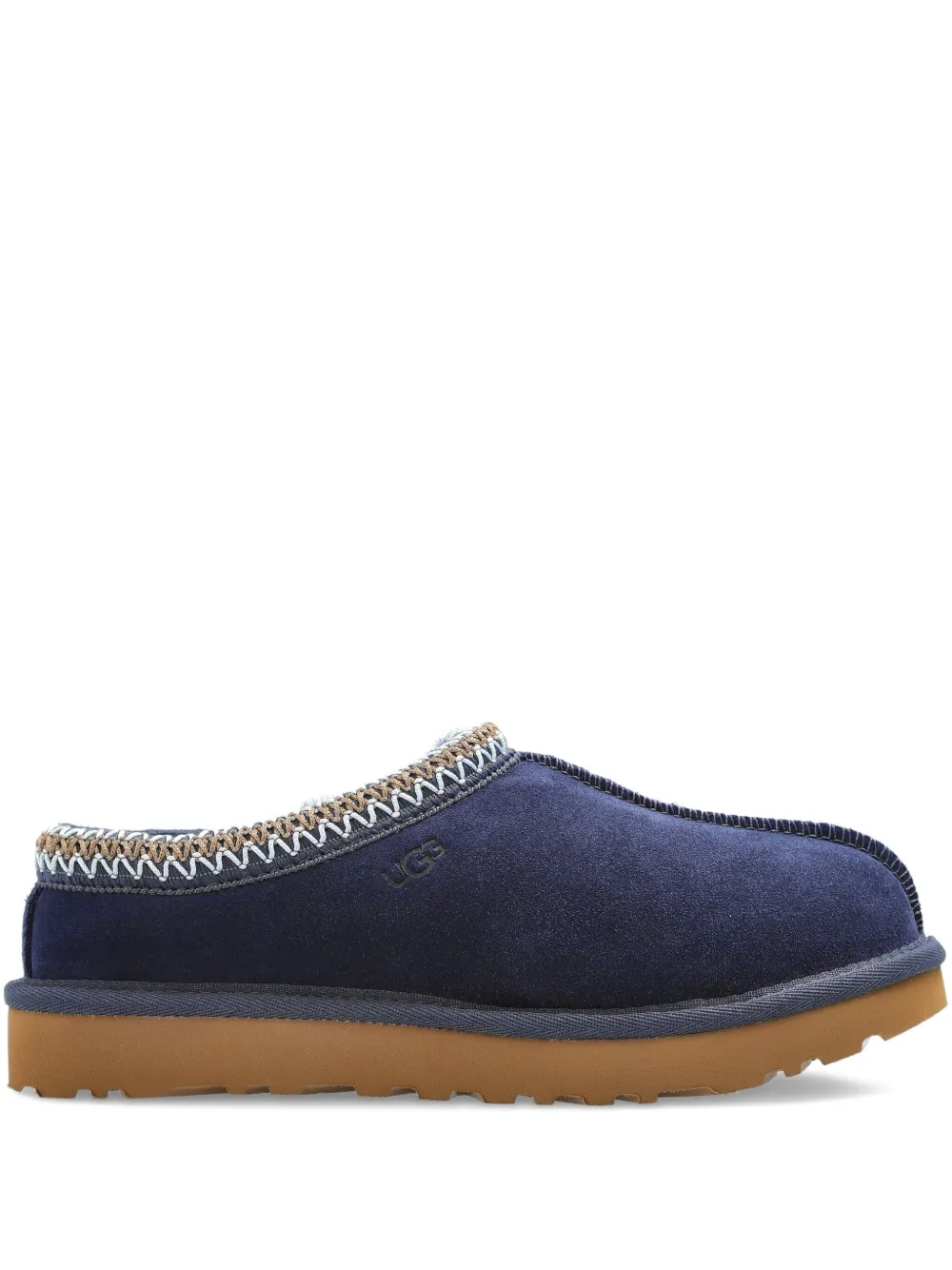 Ugg Tasman Stitched-trim Slippers In Blue