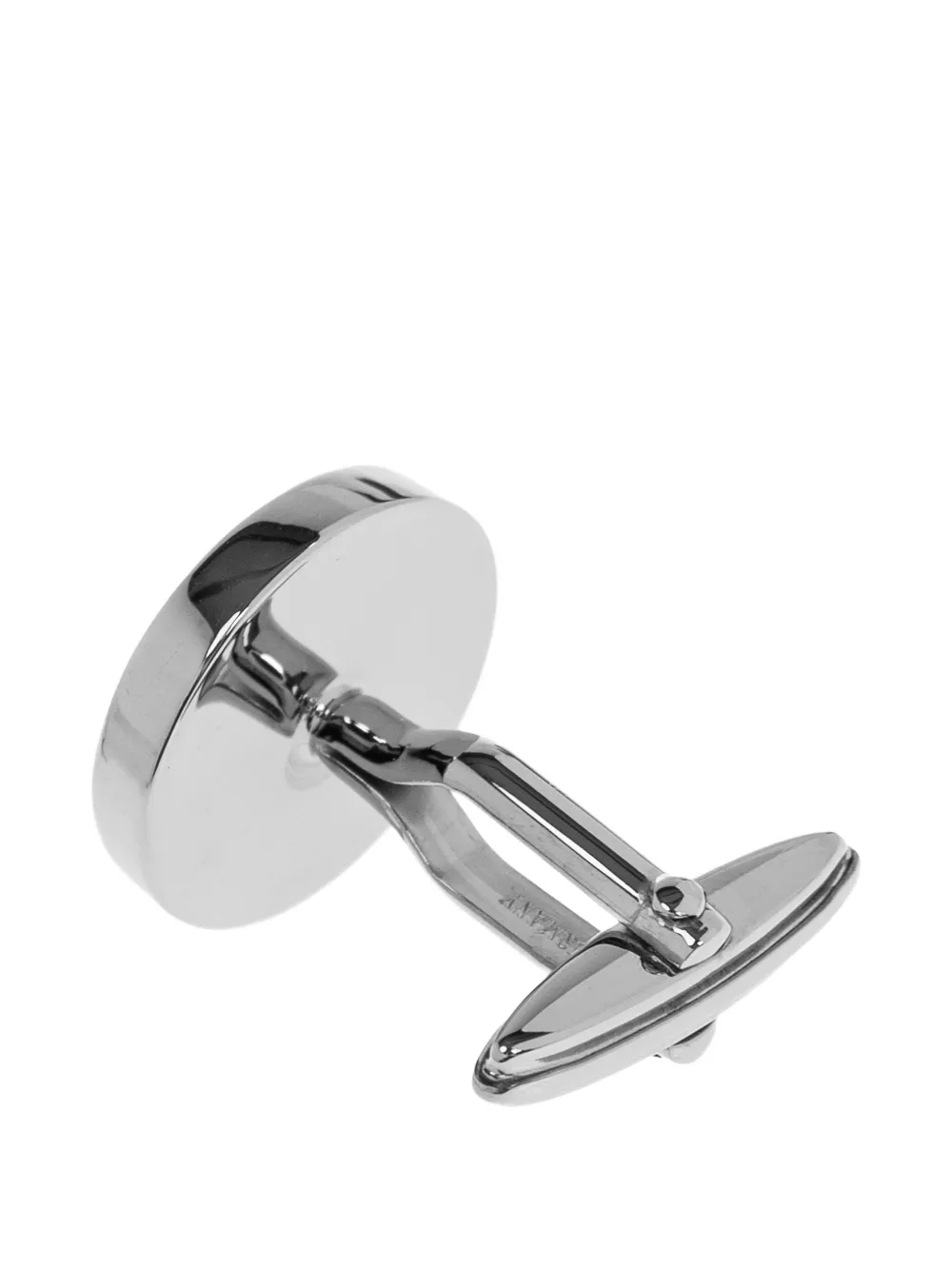 Lanvin platinum-plated oval cufflinks - Zilver
