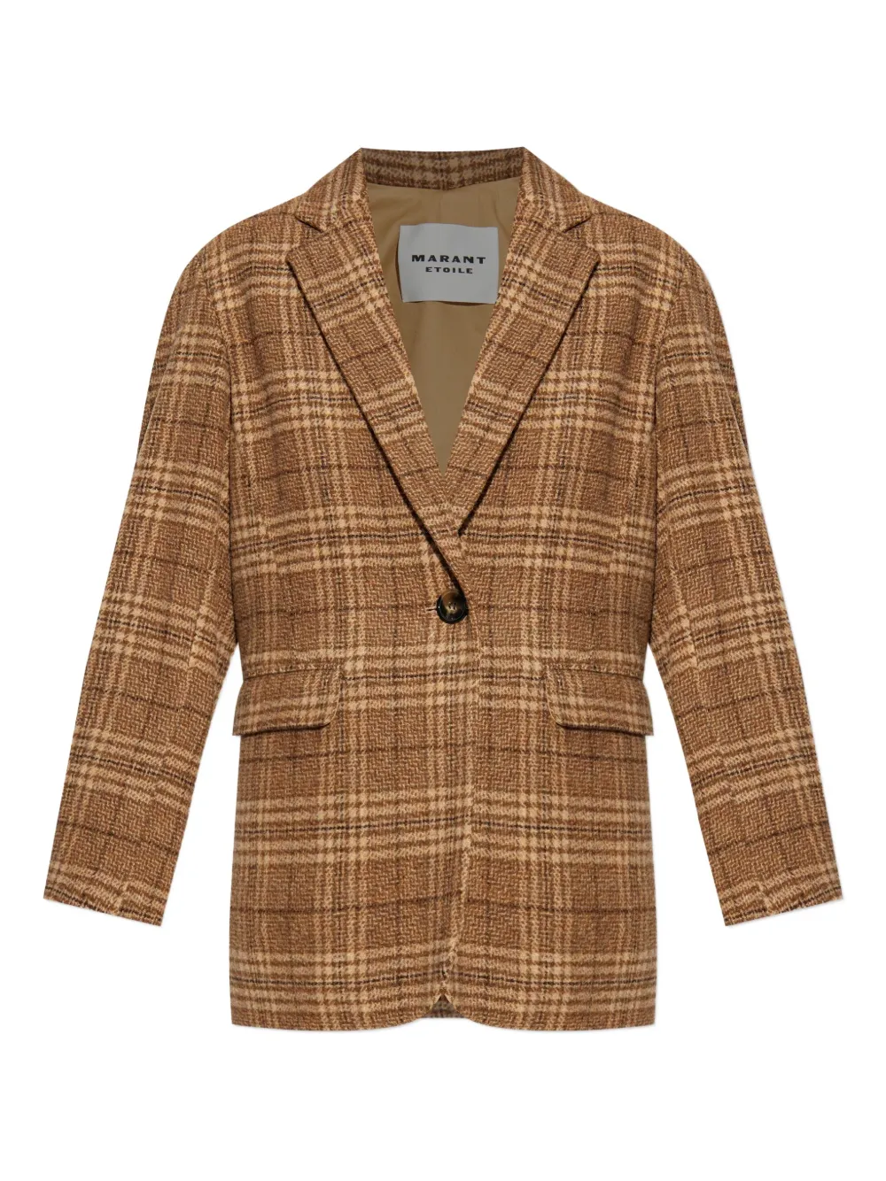 MARANT ÉTOILE Limiza checkered wool coat