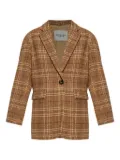 MARANT ÉTOILE Limiza checkered wool coat - Brown