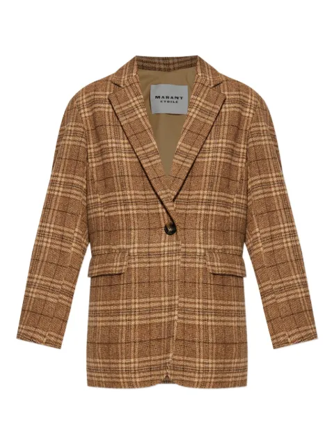 MARANT ÉTOILE Limiza checkered wool coat