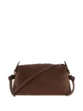 Yuzefi Brioche knotted suede shoulder bag - Brown