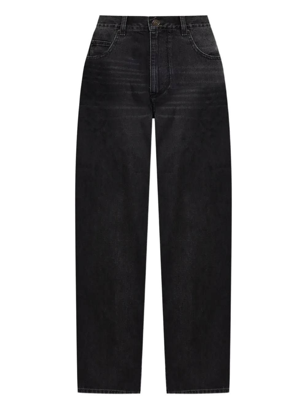 MARANT logo-patch denim jeans Zwart