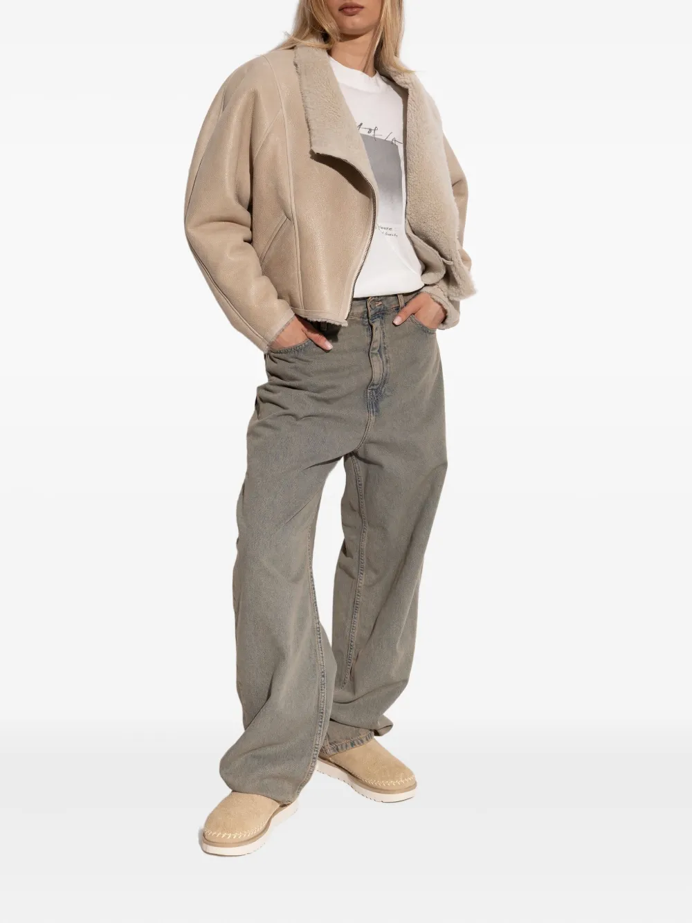 UGG Ultra Mini stitched boots Neutrals
