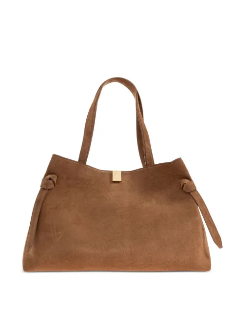Yuzefi Gyoza knotted suede tote bag
