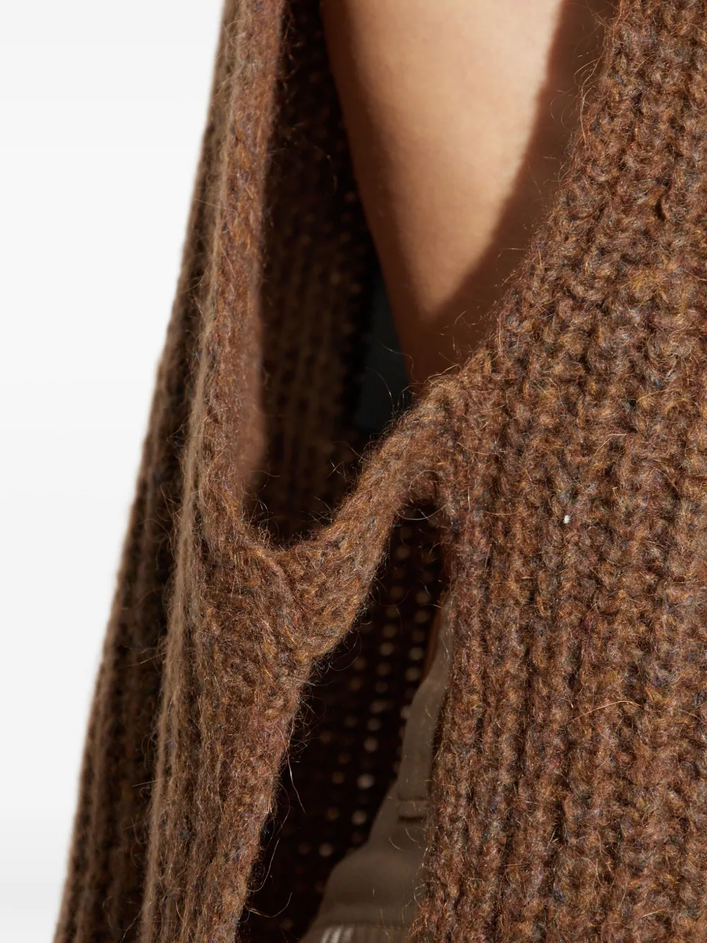 ISABEL MARANT turtleneck ribbed vest Bruin