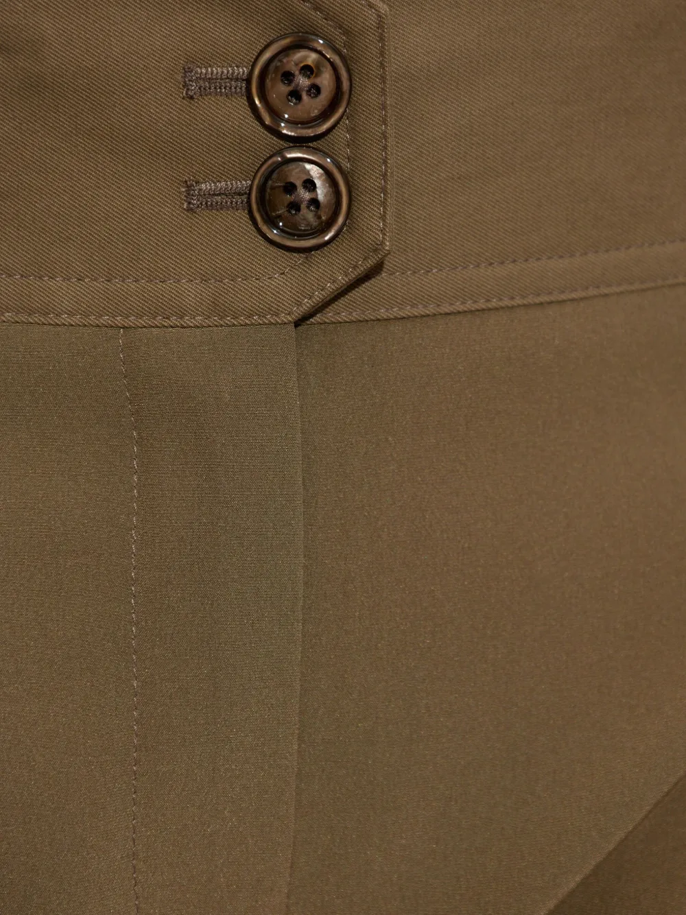 TOM FORD pleated button-fastening trousers Groen