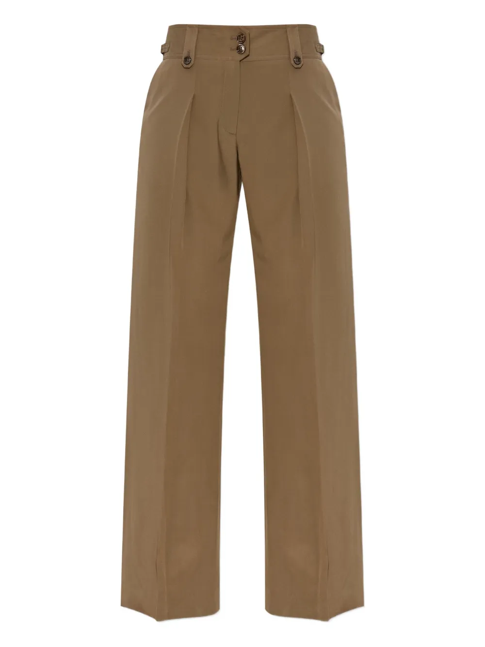 TOM FORD pleated button-fastening trousers Groen