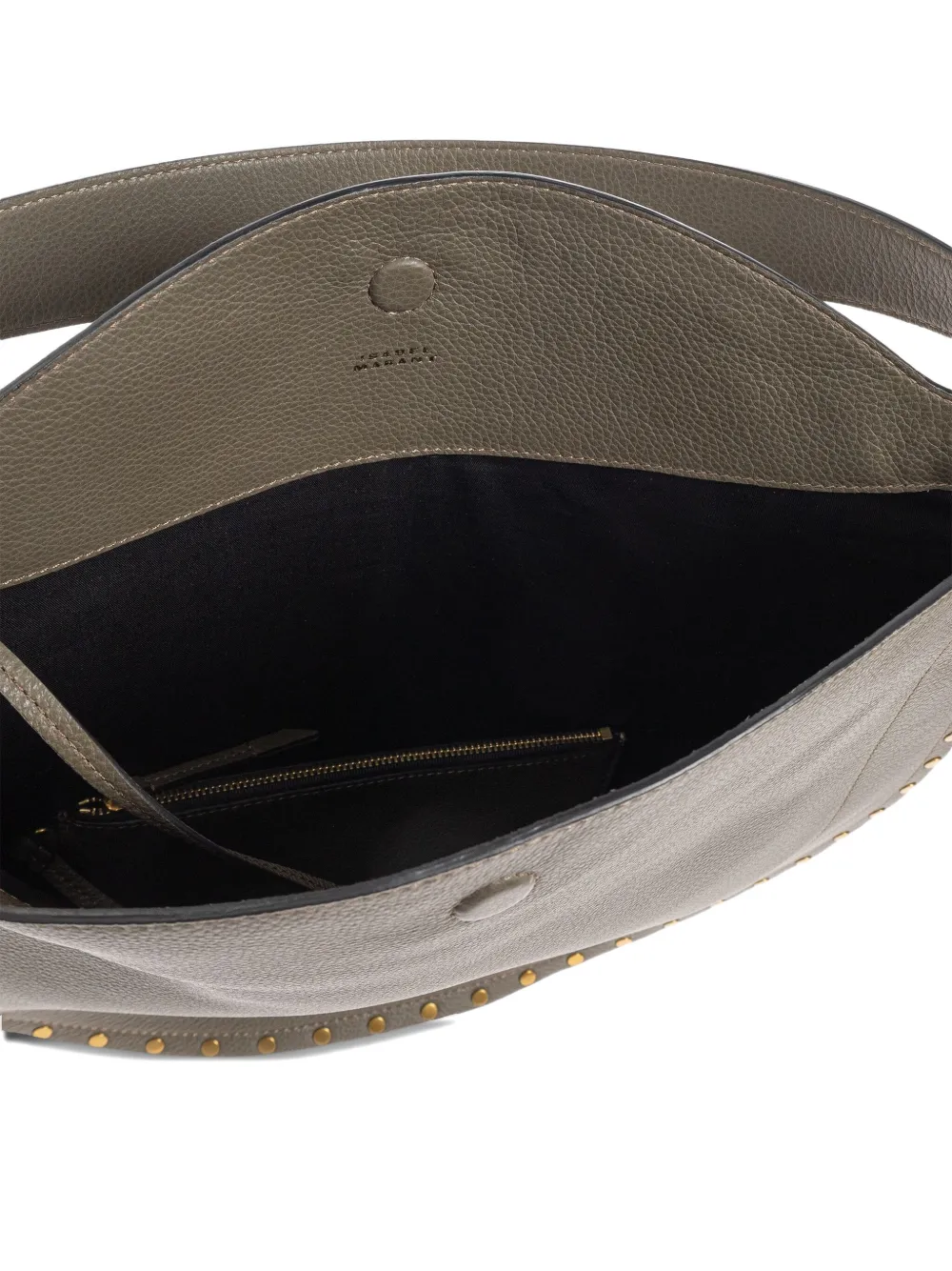 ISABEL MARANT Halvemaanvormige shopper met studs Groen