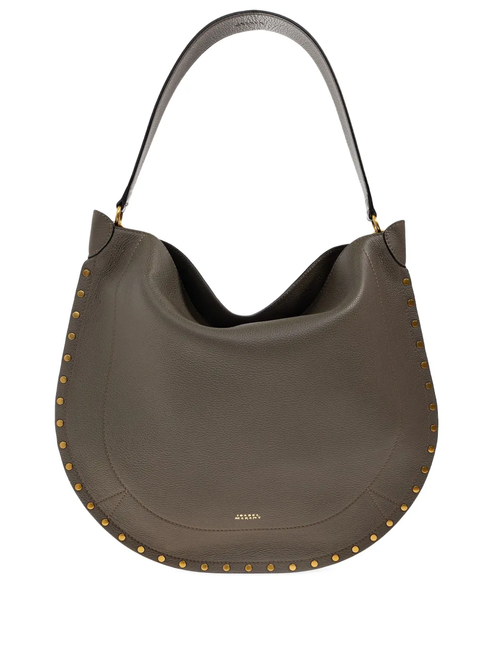 ISABEL MARANT Halvemaanvormige shopper met studs Groen